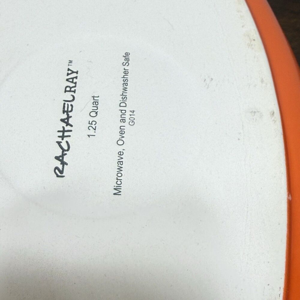 2 Piece Rachael Ray Oval 1.25 Qt & 2.25 Qt Orange Casserole / Baking Dishes - Picture 7 of 12